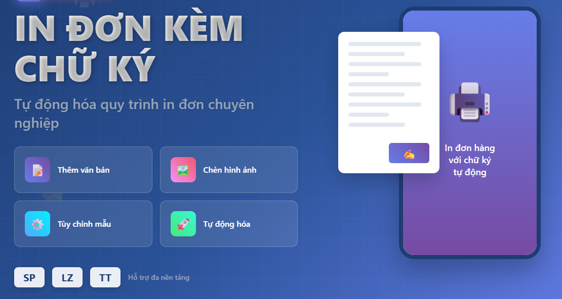 In đơn kèm chữ ký "Quay video khi khui hàng"