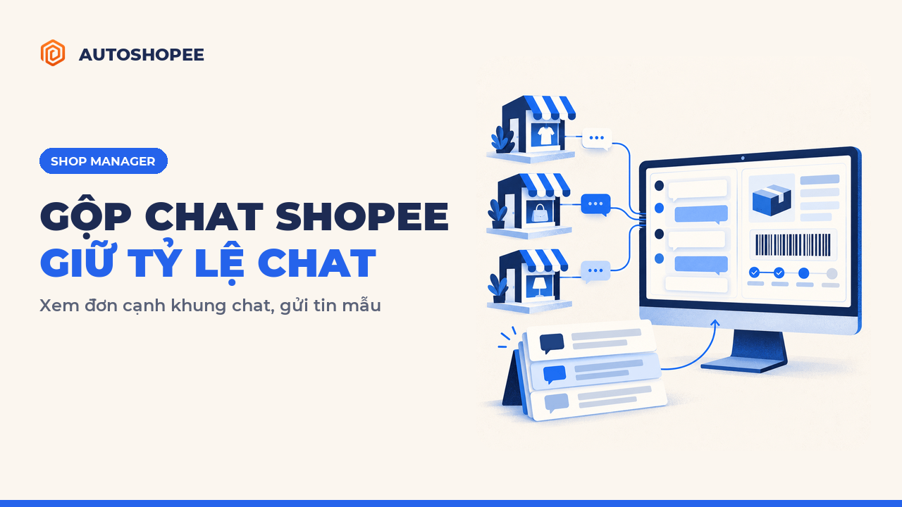Phần mềm trả lời tin nhắn Shopee tập trung khi quản lý nhiều shop