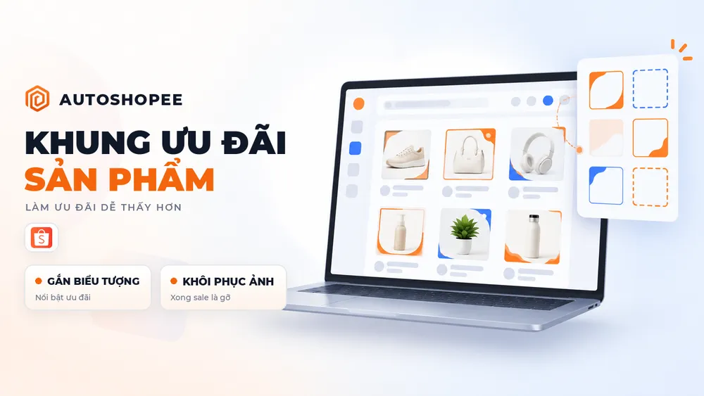 Gắn khung khuyến mãi lên ảnh sản phẩm Shopee